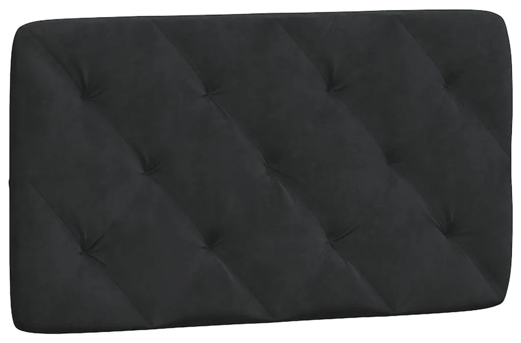 Letto con materasso nero 90x190 cm in velluto