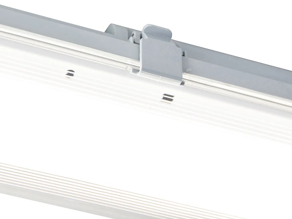 Apparecchio fluorescente grigio con LED 15W 2250 lm 4000K IP65 - Base