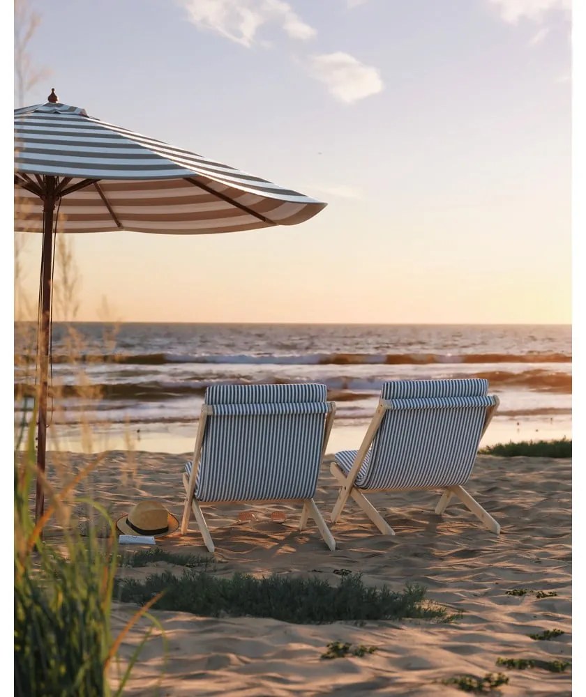 Sedia pieghevole Raw/Beach Blue Boogie - Karup Design