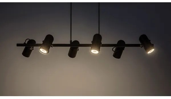 Rabalux 73045 - Lampadario a sospensione con filo MAXIMILIAN 6xGU10/25W/230V