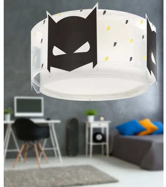 Dalber 61806 - Plafoniera per bambini DARK HERO 2xE27/15W/230V