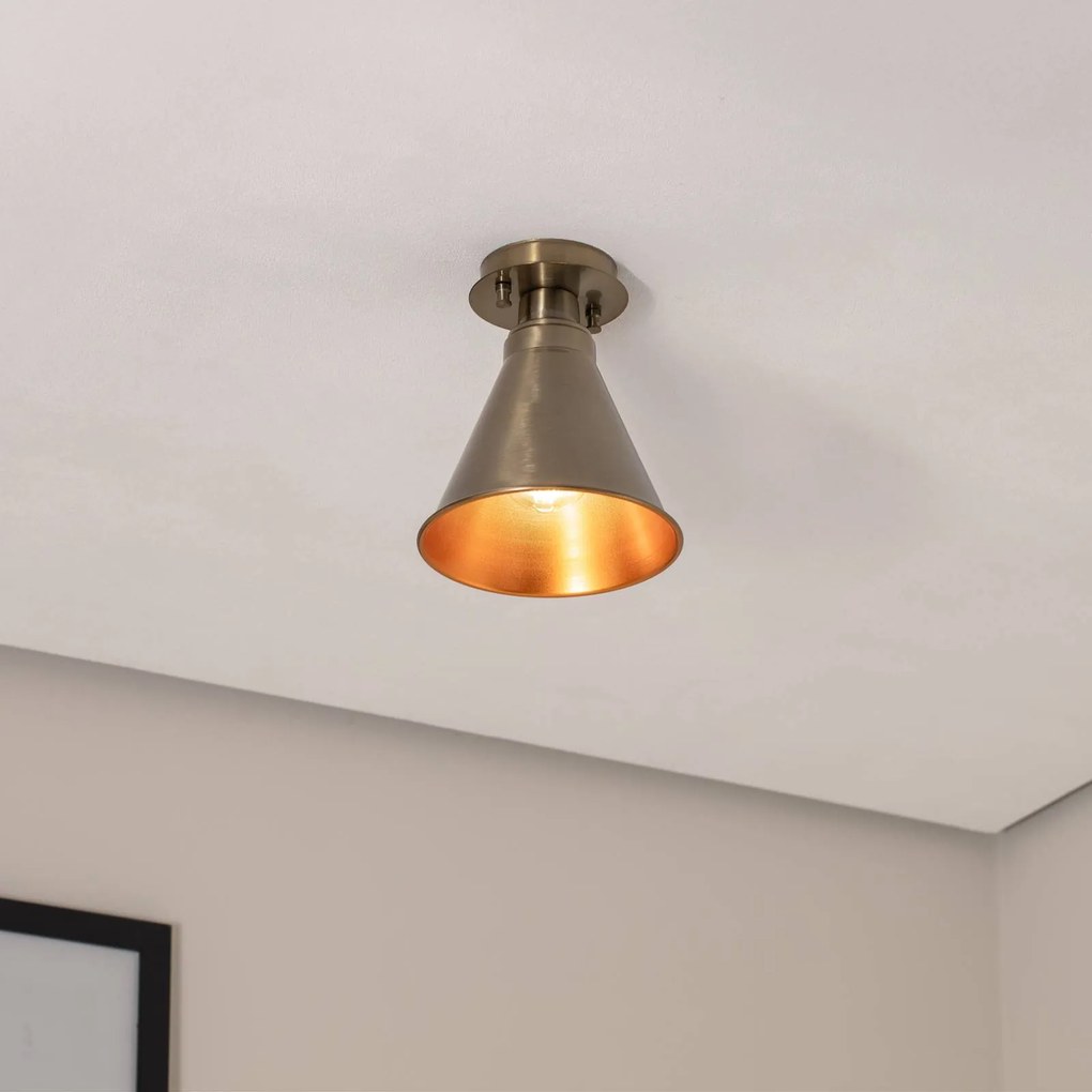 Opviq Plafoniera Berceste N-679, rame anticato, metallo, Ø 20 cm