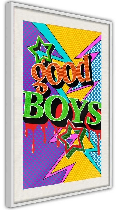 Poster  Good Boys  Cornice Quadri Cornice d'oro con passe-partout, Larghezza x Altezza Home decor 40x60