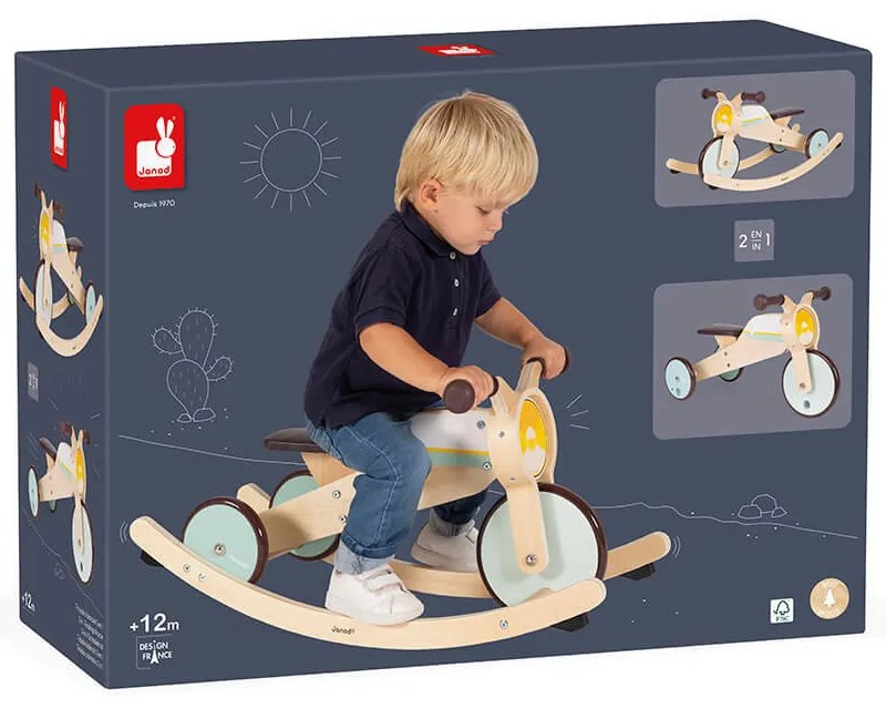 Triciclo 2 in 1 a dondolo