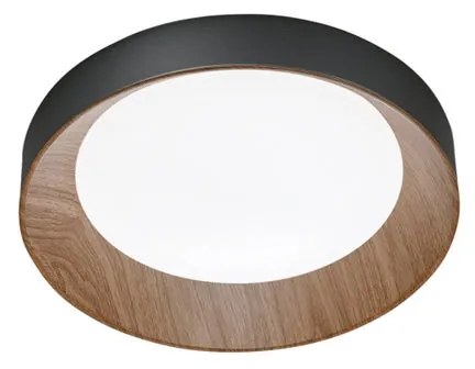 Plafoniera LED I-ARKA-PL40-NER Ø 40 cm nero IP20 cct da bianco caldo a bianco freddo con regolazione di temperatura, 3300 lumen LUCE AMBIENTE DESIGN