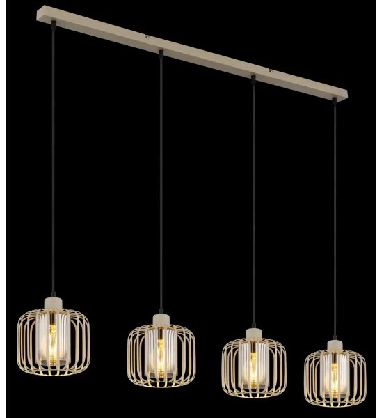 Globo 15758-4H - Lampadario sospeso su cavo ALFRED 4xE27/40W/230V