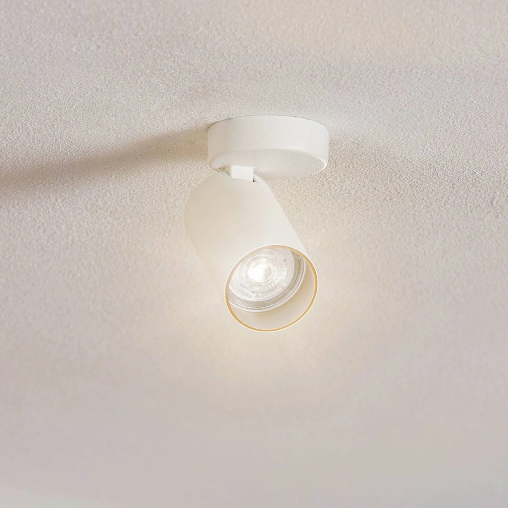 Nowodvorski Lighting Faretto da soffitto Mono I bianco, interno dorato, a 1 luce.