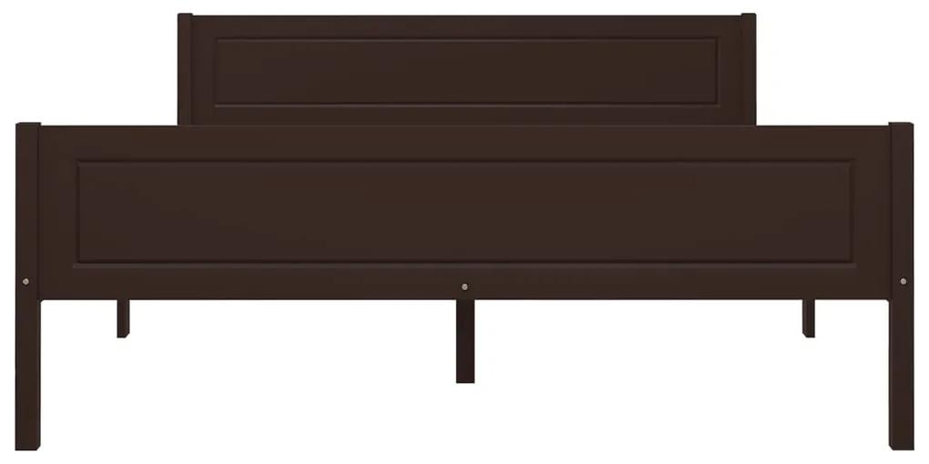Giroletto marrone scuro in legno massello di pino 120x200 cm