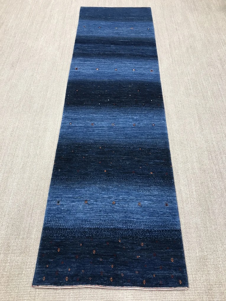 Loribaft Tappeto persiano 280 x 80 Blu (Iran) Annodato A Mano