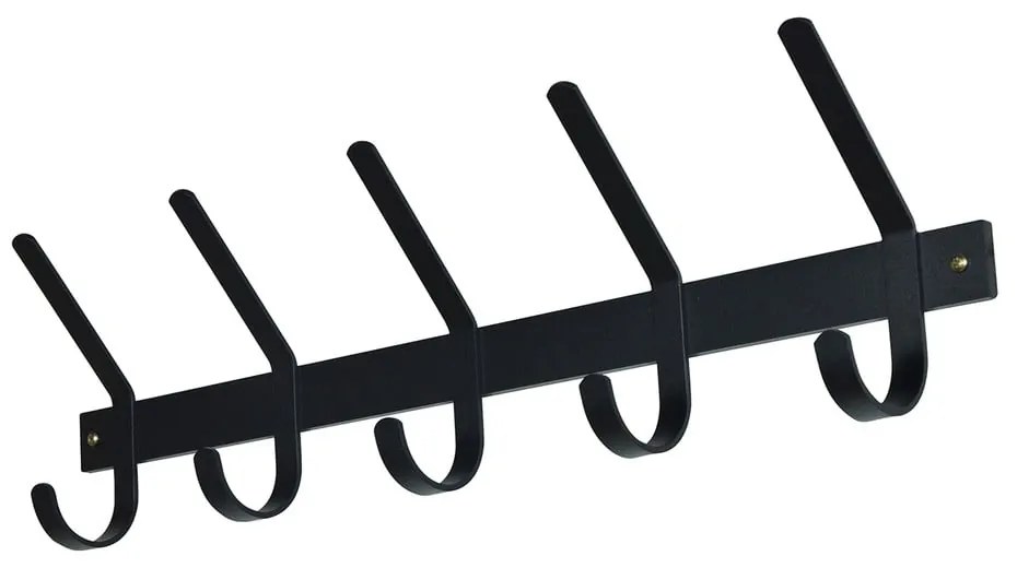 Attaccapanni da parete nero in metallo 70 cm Dexter – Spinder Design