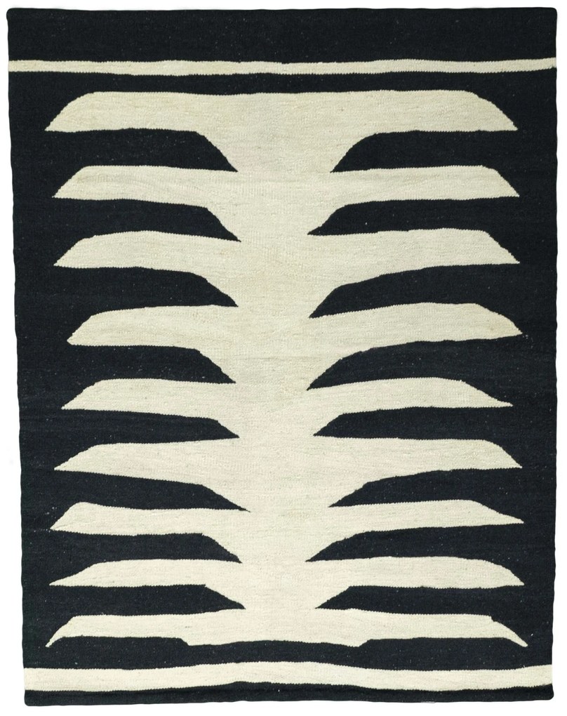 Kilim Tappeto 190x150 Beige (Iran) Tessuto A Mano