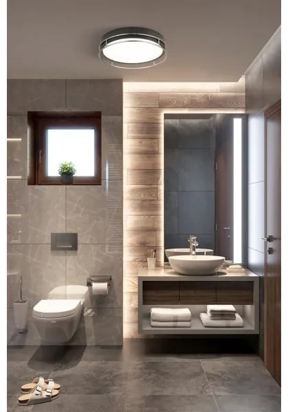 Searchlight 62012-2CC - Plafoniera da bagno PHEONIX 2xE14/60W/230V IP44