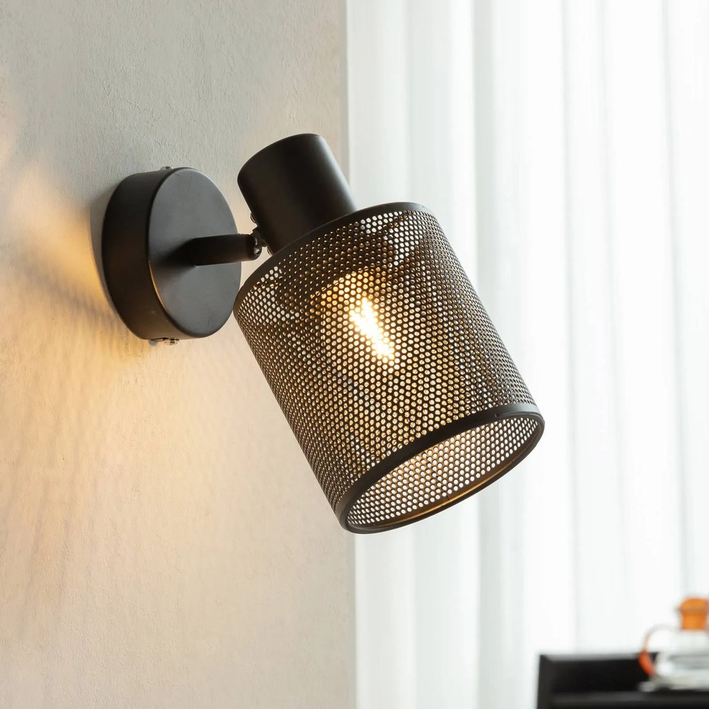 Lindby Stancho faretto, 1 luce, nero