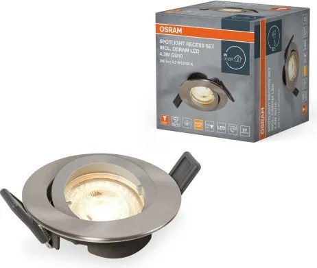 Osram - Faretto LED da incasso SPOT 1xGU10/4,3W/230V 2700K CRI 90 cromo opaco