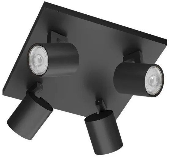 Philips - Faretto RUNNER 4xGU10/20W/230V nero