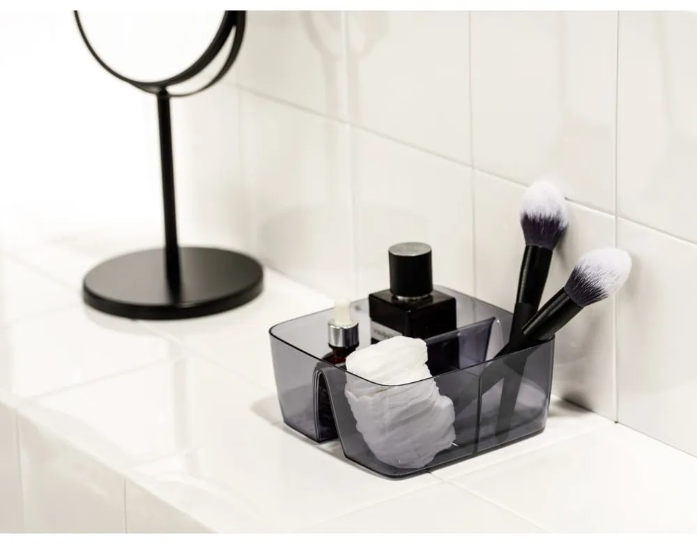 Organizzatore grigio per il bagno in plastica riciclata San Diego - Wenko