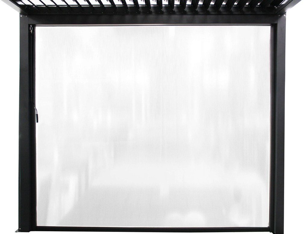 Laterale in PVC per lato da 3 m pergola bioclimatica