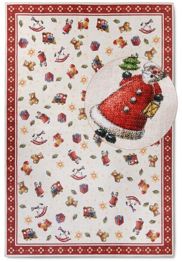 Tappeto rosso con motivo natalizio 160x230 cm Red Christmas - Villeroy&amp;Boch