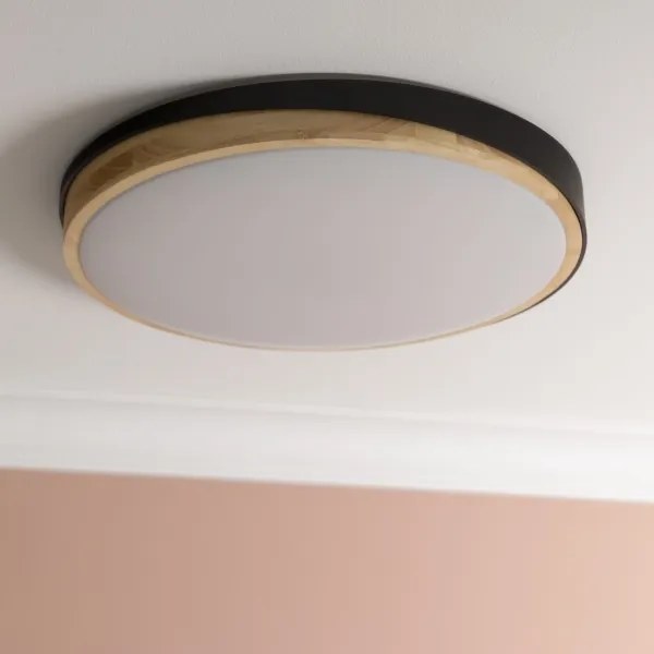 Brilliant - Plafoniera LED dimmerabile BAARLO LED/36W/230V diametro 50 cm nero + +TC