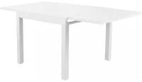 Tavolo Allungabile Hawaii 90/180x90x75 h cm in Alluminio Bianco