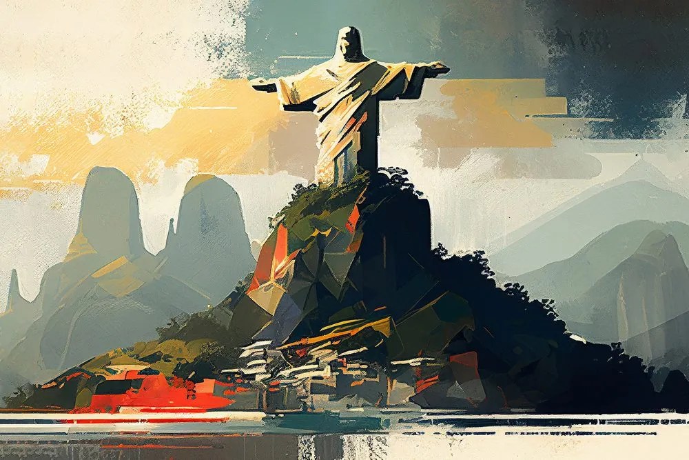 Quadro su tela – Statua di Gesù a Rio de Janeiro