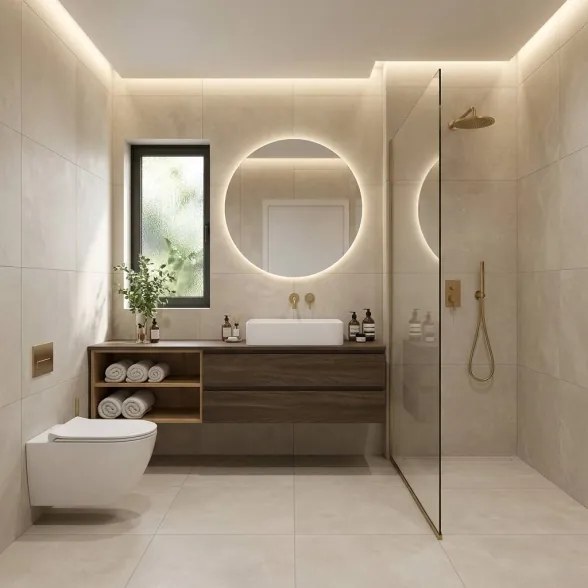 Pavimento 60x120 Cm In Gres Porcellanato Finitura Matt Cementi Beige