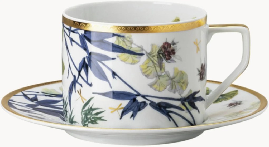 Tazza e piattino in porcellana Heritage Turandot