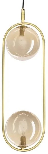 Lampadario a sospensione con filo CORDEL 2xG9/28W/230V ottone/fumé beige