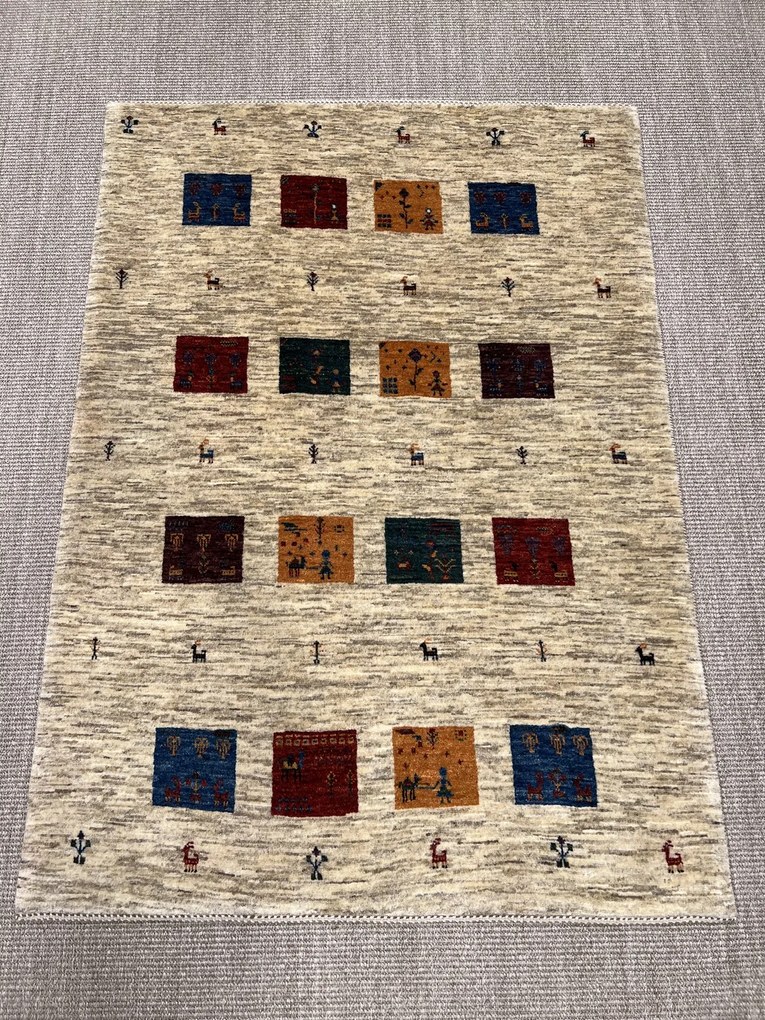 Loribaft Tappeto persiano 100 x 150 Beige (Iran) Annodato A Mano