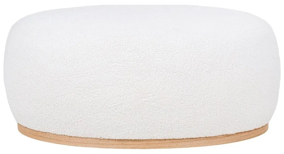 Sgabello bianco in tessuto bouclé Manhattan - House Nordic