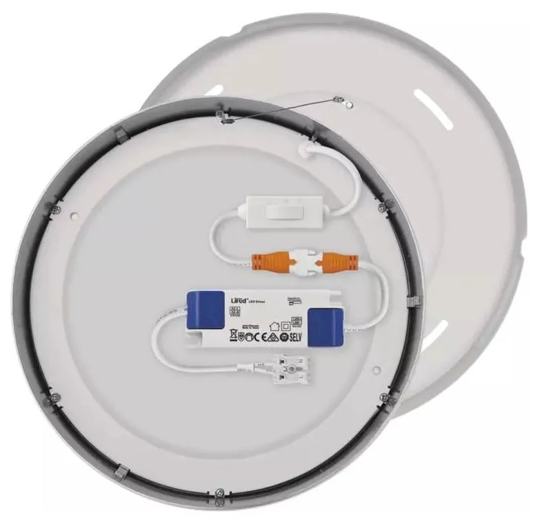 Apparecchio da soffitto a LED in argento lucido Nexxo - EMOS