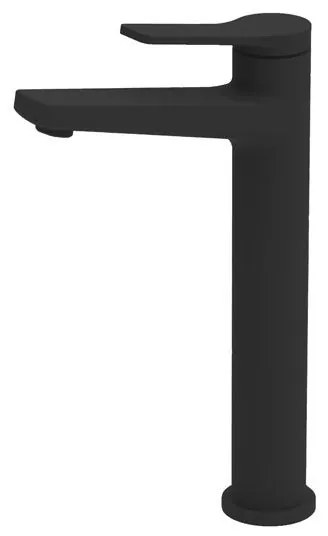 New Line Miscelatore Lavabo Alto Con Cartuccia In Ceramica Nero Opaco