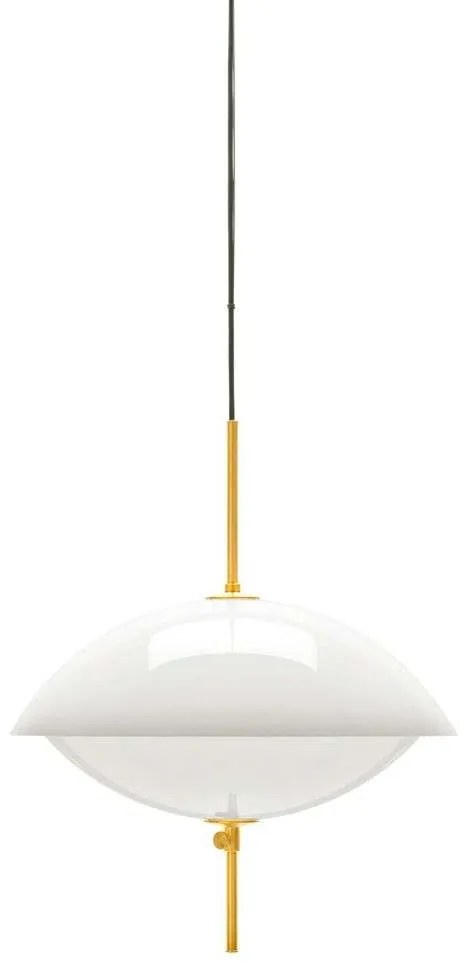 Fritz Hansen - Clam Lampada a Sospensione Ø550 Opal/Brass Fritz Hansen