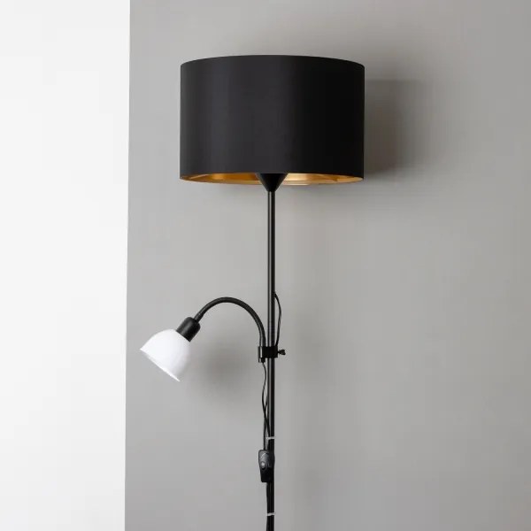 Brilagi - Lampada da terra CERIA 2 in 1 1xE27/100W/230V + 1xE14/25W nera