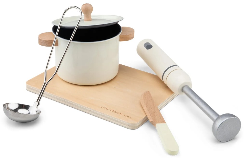 Set di alimenti per preparare la zuppa