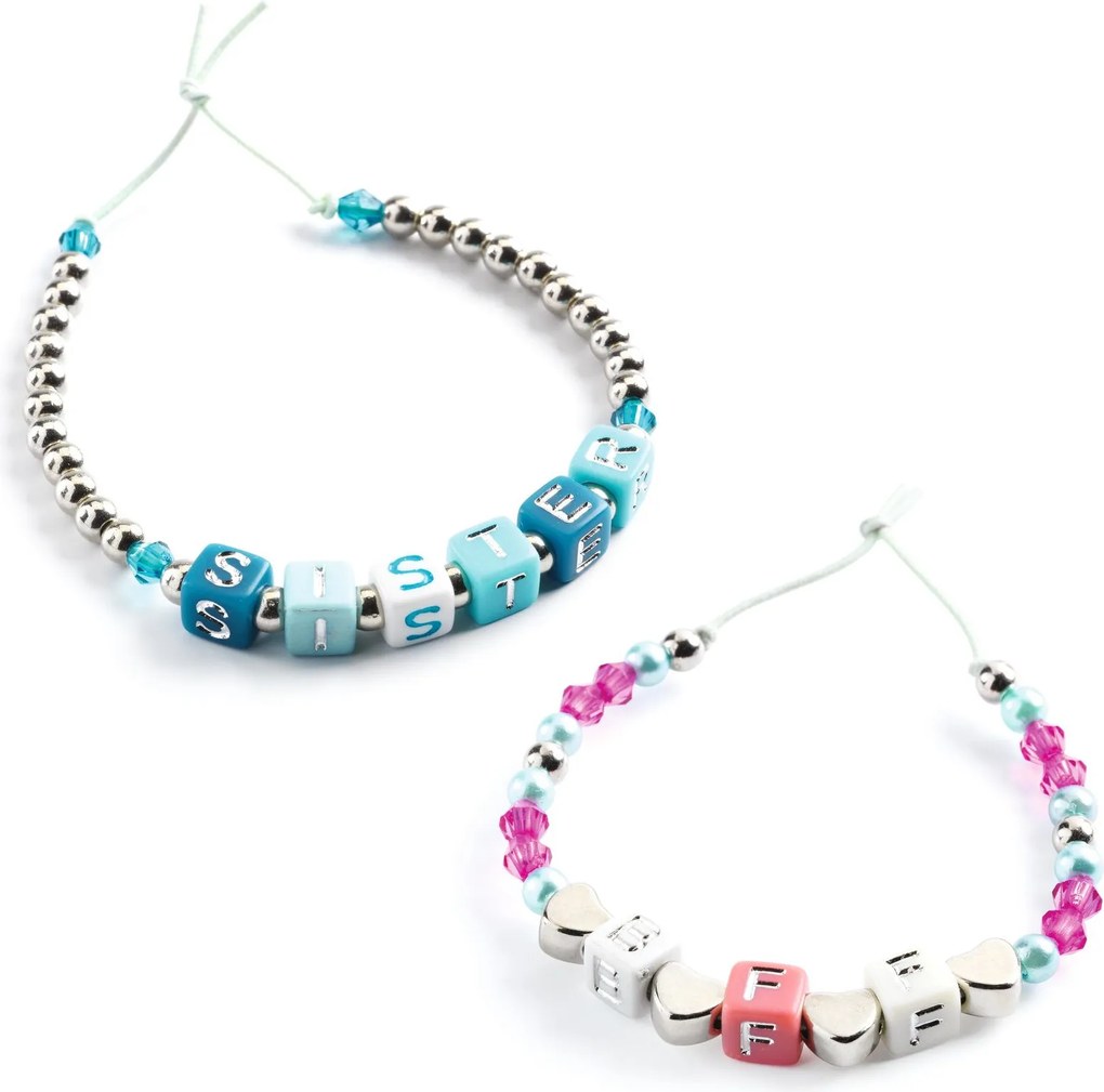 Set creativo con perle - Alfabeto con effetti argentati