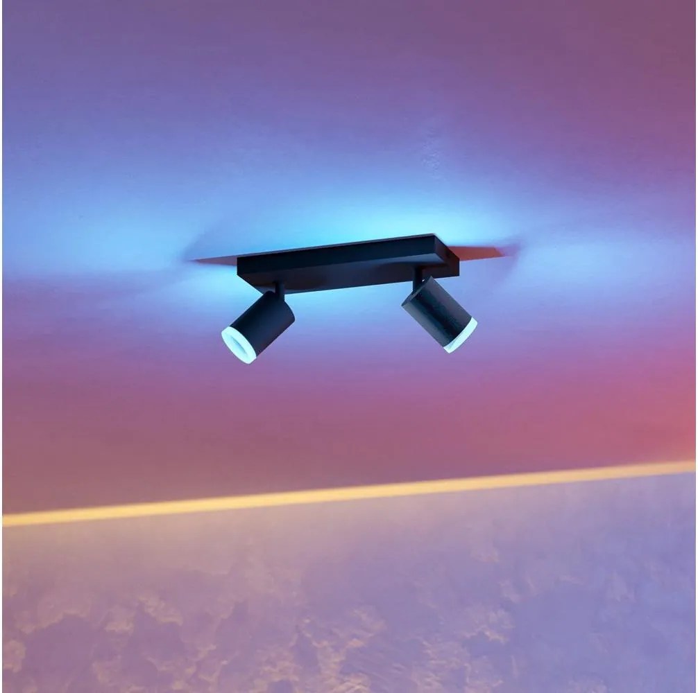 Eglo 901941 - Faretto dimmerabile LED RGBW MELITELLO-Z 2x LED/3,7W/230V nero