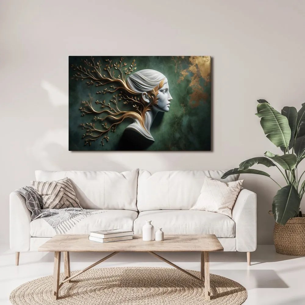 Quadro su tela – Dea serena con i rami della vita