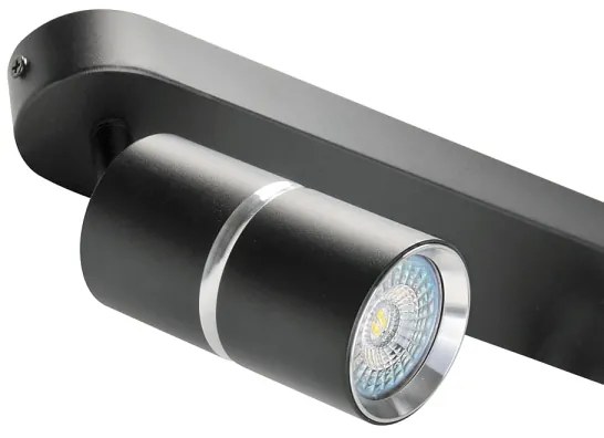 Faretto BAMBOO 2xGU10/10W/230V nero