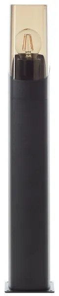 Brilliant - Lampada da esterno MINOU 1xE27/10W/230V 60 cm IP44 nero/fumé
