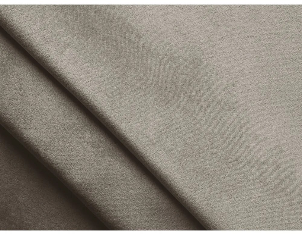 Letto matrimoniale imbottito grigio tortora in velluto con contenitore con rete inclusa 140x200 cm Hiko – Makamii