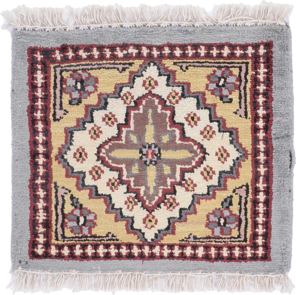 Agra Tappeto orientale 30 x 30 (Indian) Annodato A Mano