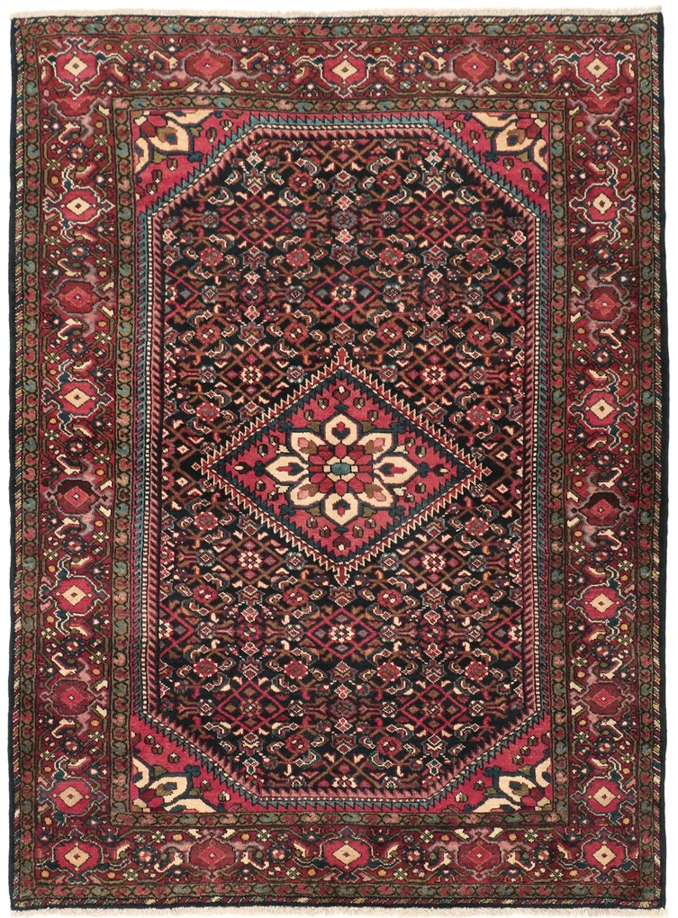 Hamedan Tappeto 150x200 (Iran) Annodato A Mano
