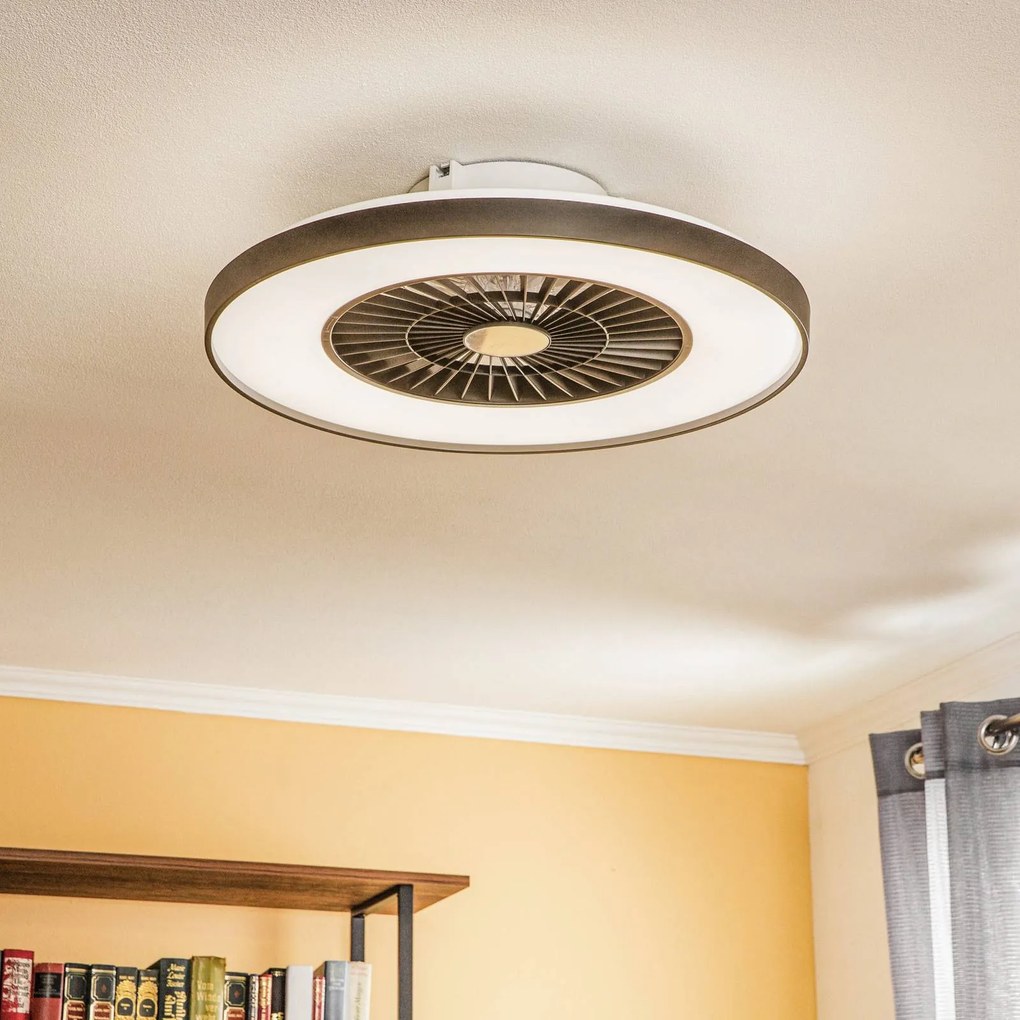 Starluna Narmin ventilatore da soffitto LED nero