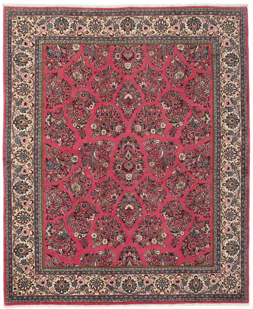 Sarouk Tappeto 220 x 260 (Iran) Annodato A Mano