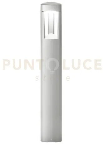 Ges481- paletto grigio metallizzato 1 luce attacco gx53 ip54 h.80cm
