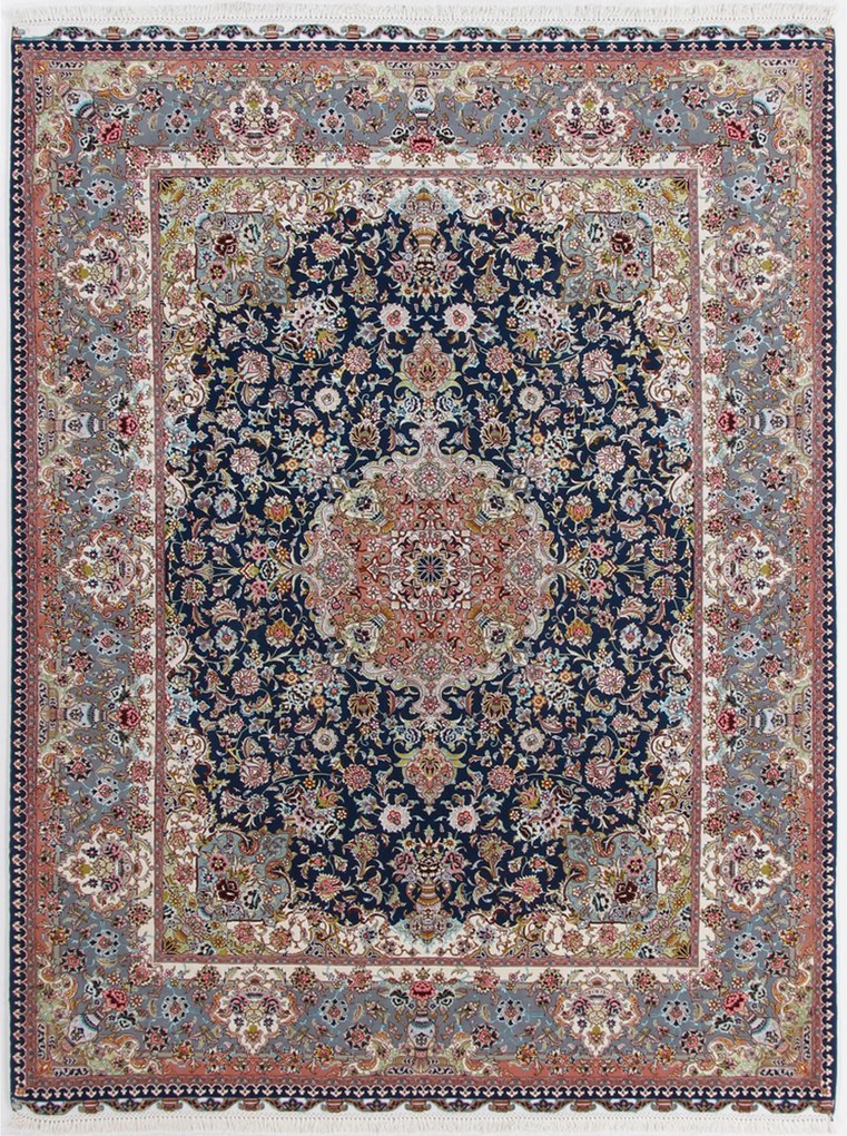 Tabriz Tappeto 210 x 160 (Iran) Annodato A Mano