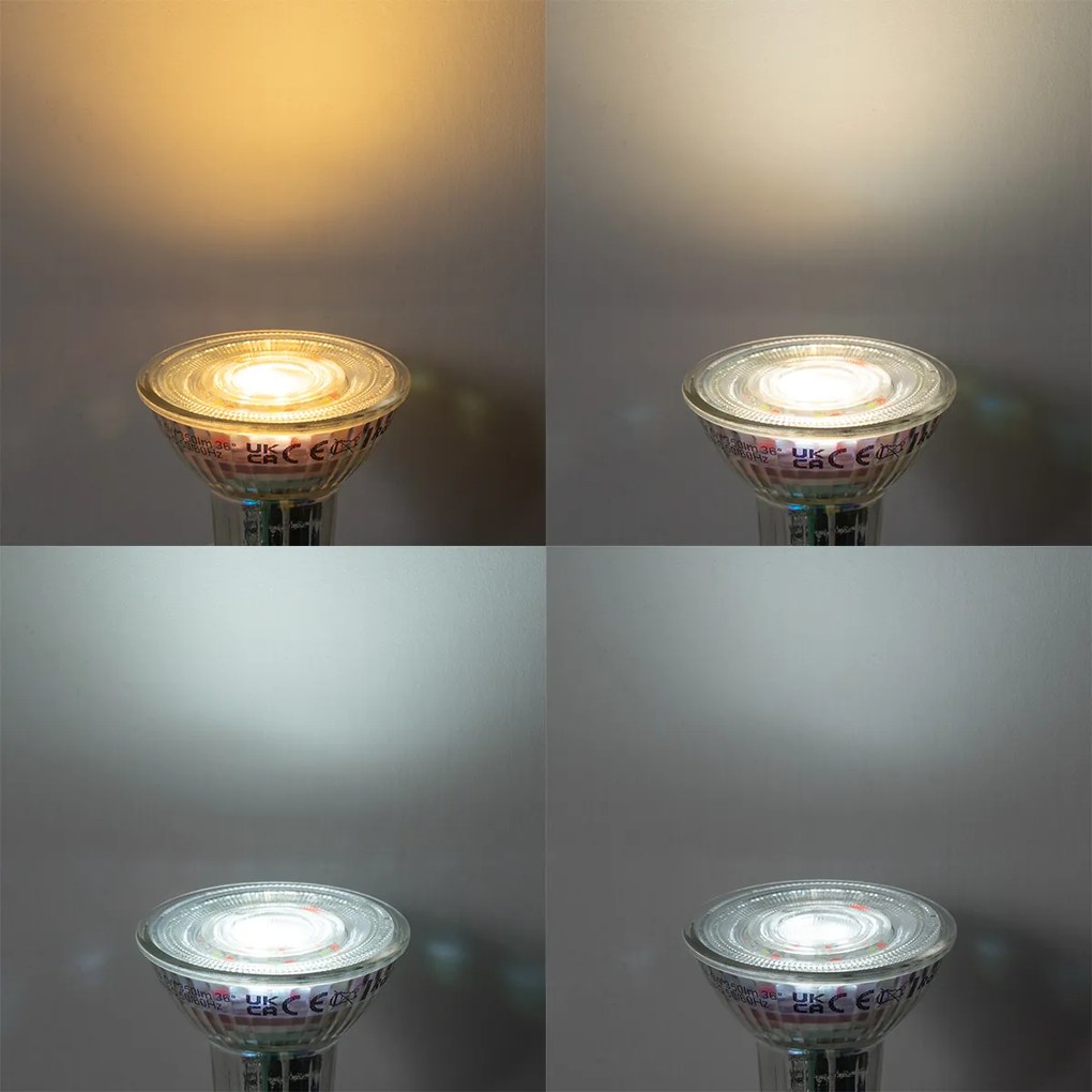 Set di 5 Lampadine LED Smart GU10 50 Luminose RGBW 4.5W 350 lm 2700-6000K