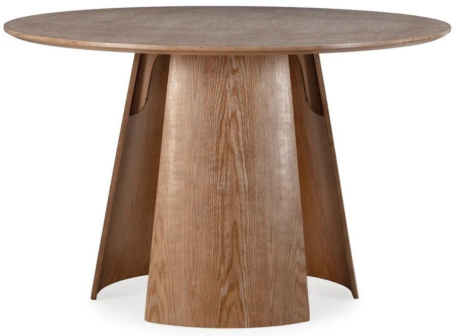 Tavolo da pranzo rotondo con effetto rovere ø 120 cm Zuri – MOME