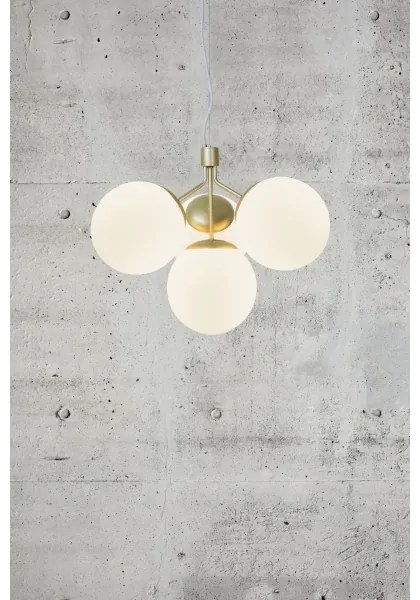 Nordlux - Lampadario a sospensione con filo IVONA 4xE27/28W/230V oro